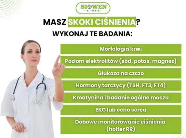 Skoki ciśnienia - jakie badania są niezbędne w diagnostyce? Skoki ciśnienia - jakie badania są niezbędne w diagnostyce?